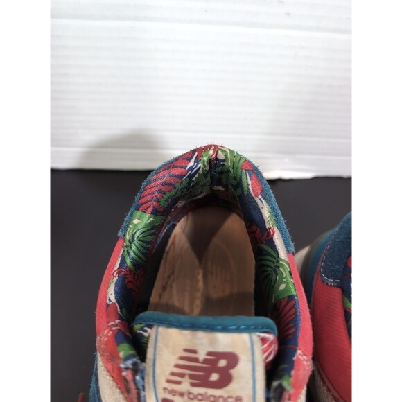 NEW BALANCE 574 BOTANICAL GARDEN MEN\'S SIZE 9 US RED BLUE ML574OHR 2014 VGC main image 9